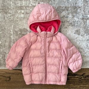 Uniqlo Pink Toddler Puffer Winter Jacket